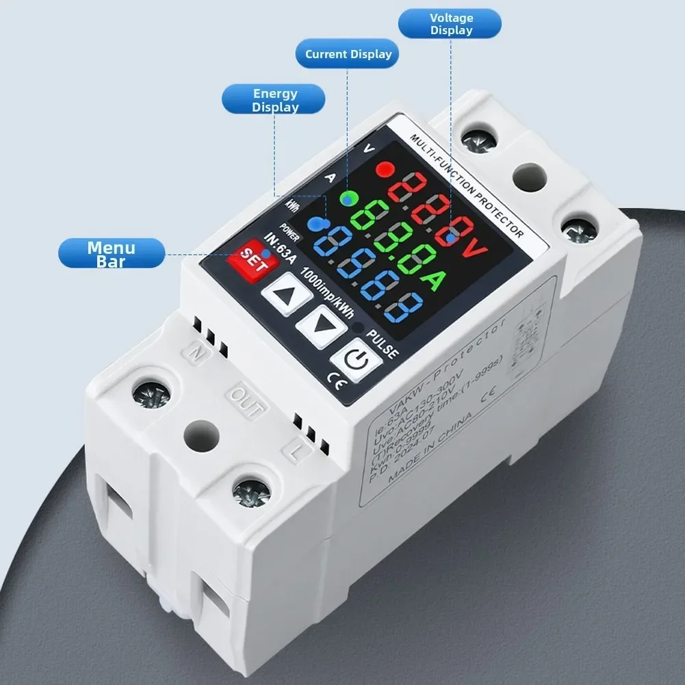 Adjustable Energy Meter With OverUnder Voltage Protection For Home Use Earth Leakage Over Under Voltage Protector
Adjustable Energy Meter With OverUnder Voltage Protection For Home Use Earth Leakage Over Under Voltage Protector