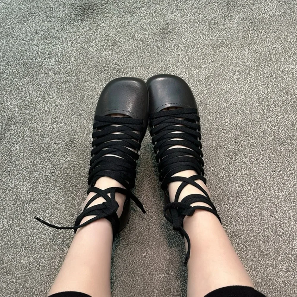 NIGO Strap Ballet Shoes Spring Summer Flat Cowhide Round Head Sweet Cool Style Y2k Temperament Casual Women's Shoes #NGSH1147
NIGO Strap Ballet Shoes Spring Summer Flat Cowhide Round Head Sweet Cool Style Y2k Temperament Casual Women's Shoes #NGSH1147
