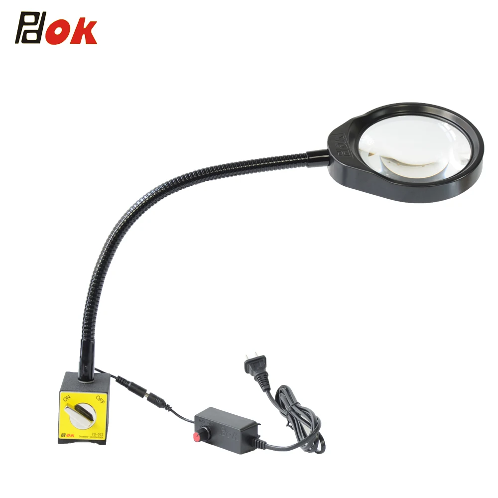 Wholesale Magnifying Glass Lamp With Magnetic Base Illuminated Magnifier Adjustable Led Light Machinery Process Magnifier PD032B
Wholesale Magnifying Glass Lamp With Magnetic Base Illuminated Magnifier Adjustable Led Light Machinery Process Magnifier PD032B