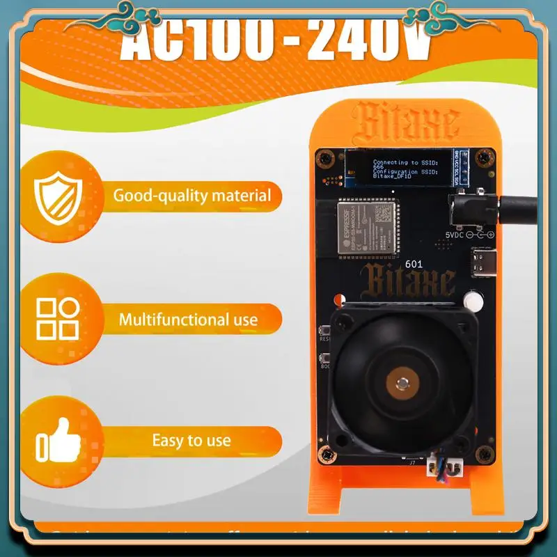 (Новинка)-Bitaxe Gamma 601 Solo Miner 1,2TH/S BM1370 Asic Chip 18 Вт от Antminer S21 Pro Bitcoin BTC Miner с кронштейном, вилка европейского стандарта
(Новинка)-Bitaxe Gamma 601 Solo Miner 1,2TH/S BM1370 Asic Chip 18 Вт от Antminer S21 Pro Bitcoin BTC Miner с кронштейном, вилка европейского стандарта