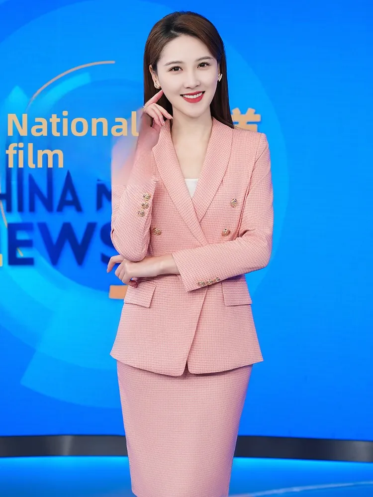 Qian Beibei Pink Air Stewardess Professional Suit Women's Summer Speech Competition Formal Two-Piece Set Elegant Fashionable
Qian Beibei Pink Air Stewardess Professional Suit Women's Summer Speech Competition Formal Two-Piece Set Elegant Fashionable