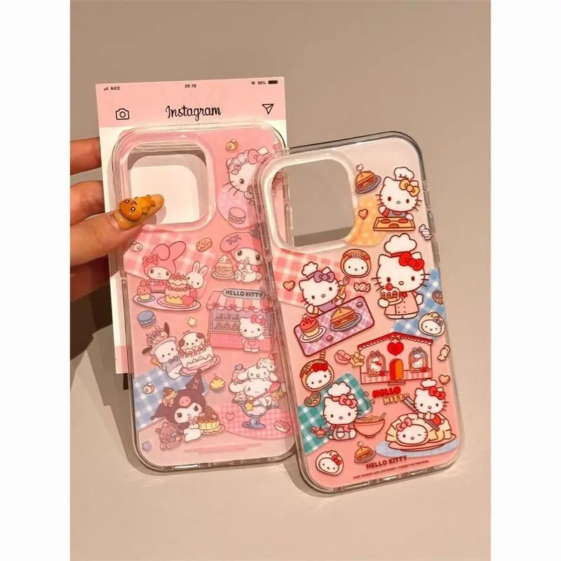 Animation Hello Kitty Kuromia Acrylic All-inclusive Suitable for IPhone16 Promax Mobile Phone Case 15 Plus 14 Anti-fall 13 Gift
Animation Hello Kitty Kuromia Acrylic All-inclusive Suitable for IPhone16 Promax Mobile Phone Case 15 Plus 14 Anti-fall 13 Gift