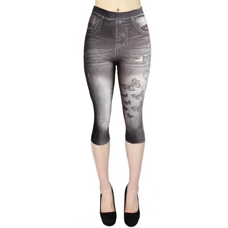 Imitation Denim Seven-Inch Leggings Leggings For Women Button-up High Waisted Tight Slim-Fit Fashion Female Pants
Imitation Denim Seven-Inch Leggings Leggings For Women Button-up High Waisted Tight Slim-Fit Fashion Female Pants