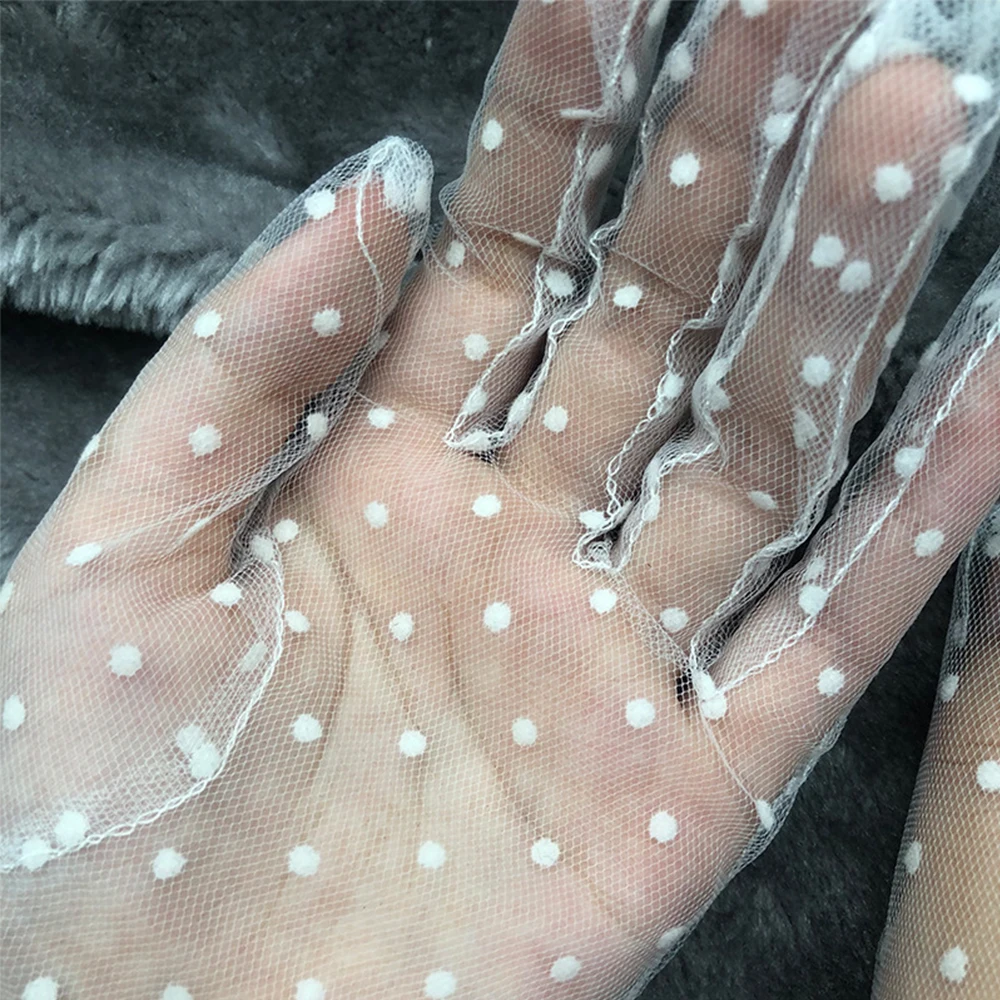 Wedding Summer Full Finger Falbala Sunscreen Stretchy Spots Spots Gloves Lace Mittens Tulle Gloves
Wedding Summer Full Finger Falbala Sunscreen Stretchy Spots Spots Gloves Lace Mittens Tulle Gloves