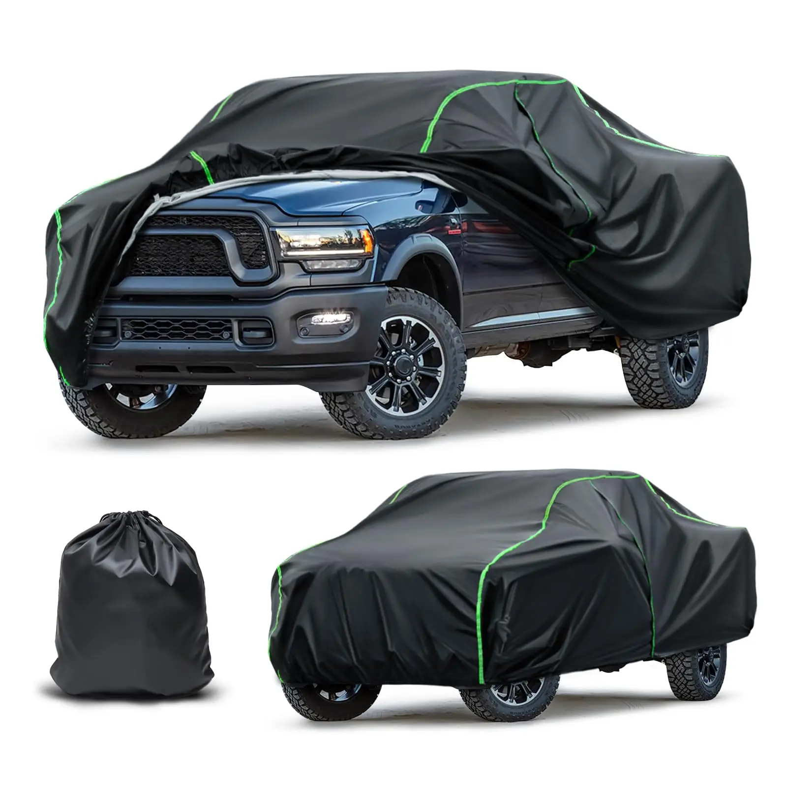 Heavy-Duty All-Weather Truck Cover For Pickup Trucks 228-236 Inches, PEVA Waterproof Car Cover With Zippered Access
Heavy-Duty All-Weather Truck Cover For Pickup Trucks 228-236 Inches, PEVA Waterproof Car Cover With Zippered Access