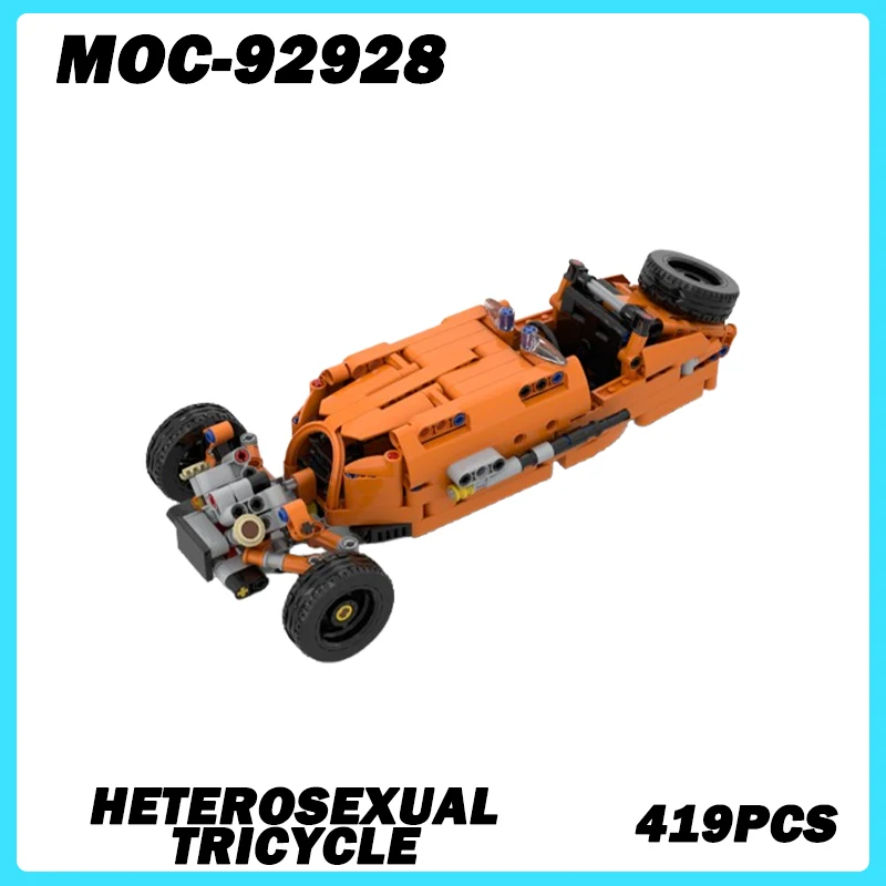 MOC-92928 Car Series Heterosexual Tricycle Building Block Model Unique Design, Aesthetic Appeal, And Unique Body Shape 419PCS
MOC-92928 Car Series Heterosexual Tricycle Building Block Model Unique Design, Aesthetic Appeal, And Unique Body Shape 419PCS