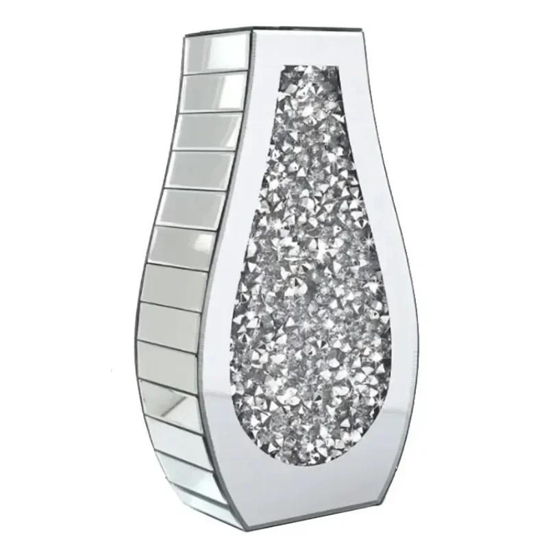 Wedding Design Crushed Diamond Mirror Silver Vases For Hotels Wedding Home Bedroom Decor Flower Vase
Wedding Design Crushed Diamond Mirror Silver Vases For Hotels Wedding Home Bedroom Decor Flower Vase
