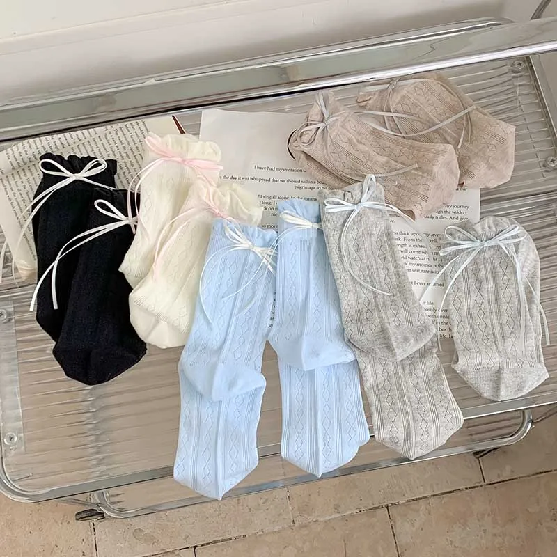 Socks For Women Korean Style New Solid Color Sweet Lolita Thin Socks Cute Breathable Bow Japanese Fashion Long Socks Female Mesh
Socks For Women Korean Style New Solid Color Sweet Lolita Thin Socks Cute Breathable Bow Japanese Fashion Long Socks Female Mesh