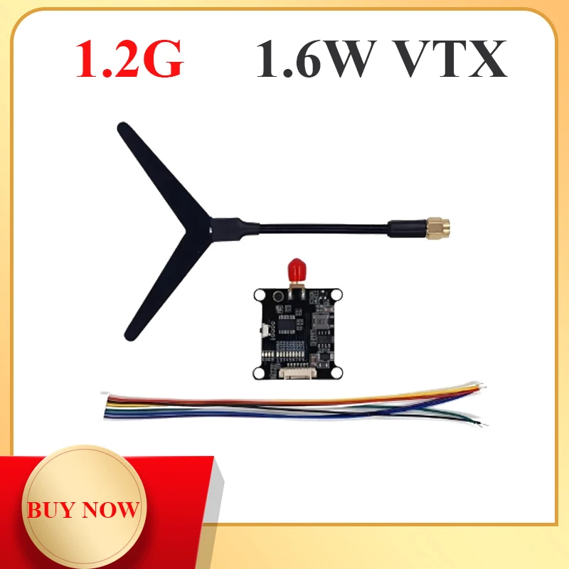 FPV Images Transmission Board 1.2GHZ 1.3GHZ VTX-1G3SE 1600mW VTX with Antenna Cable Dropship for Long Range FPV Drone Parts
FPV Images Transmission Board 1.2GHZ 1.3GHZ VTX-1G3SE 1600mW VTX with Antenna Cable Dropship for Long Range FPV Drone Parts