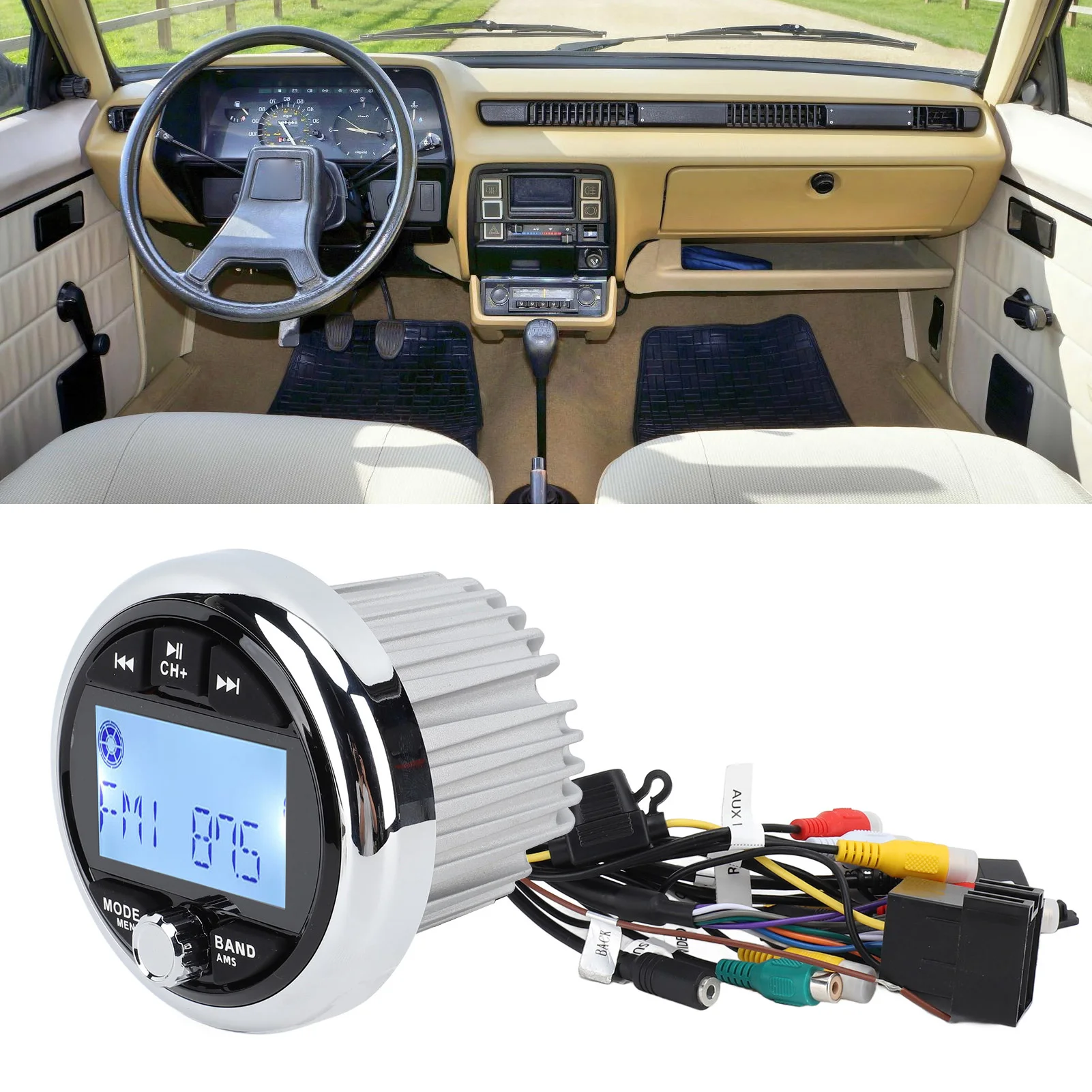 Marine Gauge Stereo Lossless Music Digital Media Receiver Dustproof Fast Charging Waterproof Anti Interference for Boat for RV
Marine Gauge Stereo Lossless Music Digital Media Receiver Dustproof Fast Charging Waterproof Anti Interference for Boat for RV