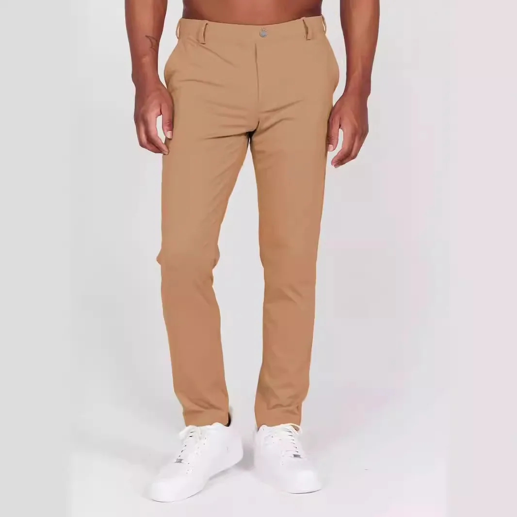 New Men's Casual Color High Waist Trousers with Back Pockets Four Seasons Slim Fit Comfortable Breathable Polyester
New Men's Casual Color High Waist Trousers with Back Pockets Four Seasons Slim Fit Comfortable Breathable Polyester