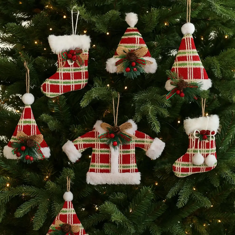Merry Christmas Plush Christmas Tree Pendant Clothing Glove Xmas Sock Hanging Ornament Grid Christmas Decorations For Home Decor
Merry Christmas Plush Christmas Tree Pendant Clothing Glove Xmas Sock Hanging Ornament Grid Christmas Decorations For Home Decor