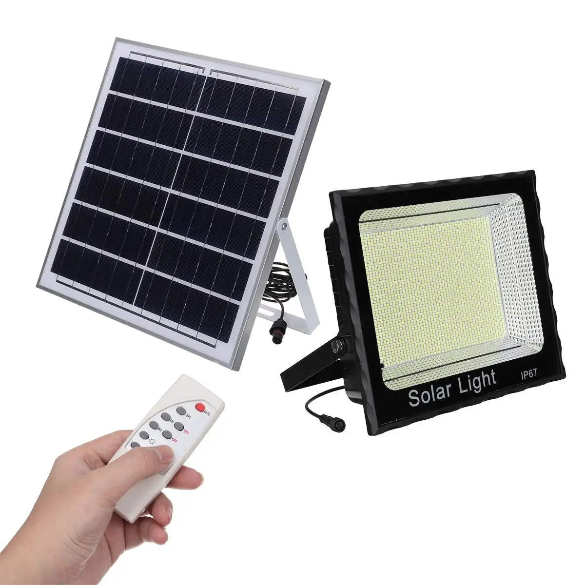 250W 2350 LED Solar Light Outdoor Remote Control Waterproof For Garden Street Landscape Spotlight Wall Solar Powered Flood Lamp
250W 2350 LED Solar Light Outdoor Remote Control Waterproof For Garden Street Landscape Spotlight Wall Solar Powered Flood Lamp