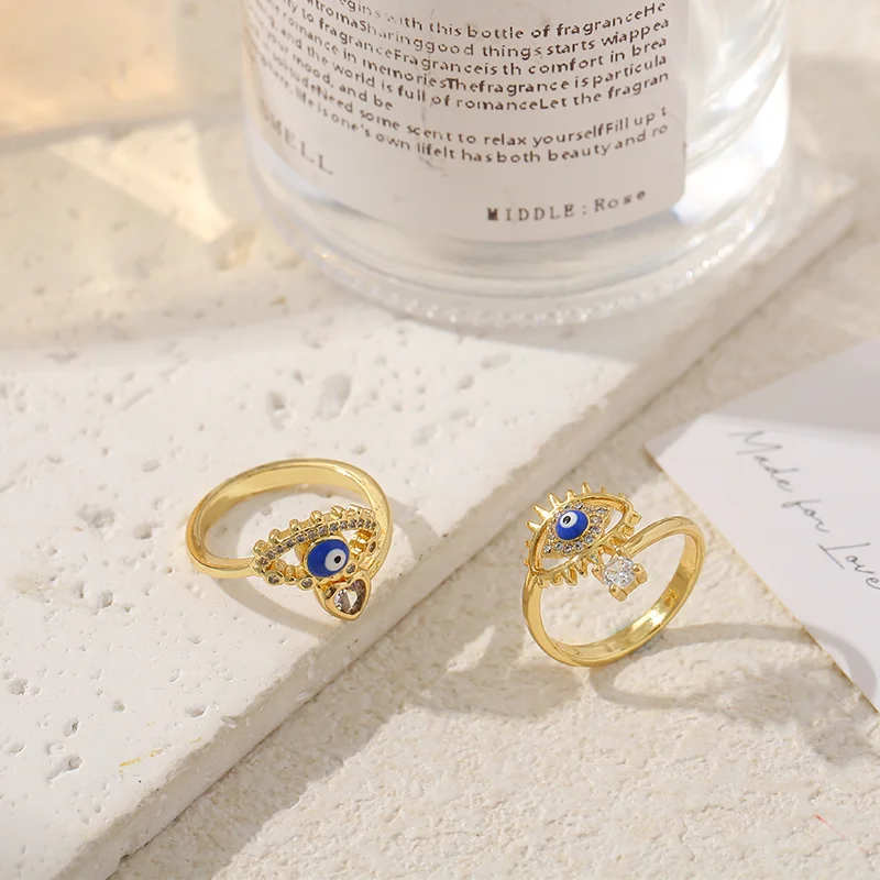 Diamond-encrusted Oil-dripping Eye Ring New Creative Popular Trendy Copper Women Rings Jewelry Gift Daily Wear Accessories
Diamond-encrusted Oil-dripping Eye Ring New Creative Popular Trendy Copper Women Rings Jewelry Gift Daily Wear Accessories