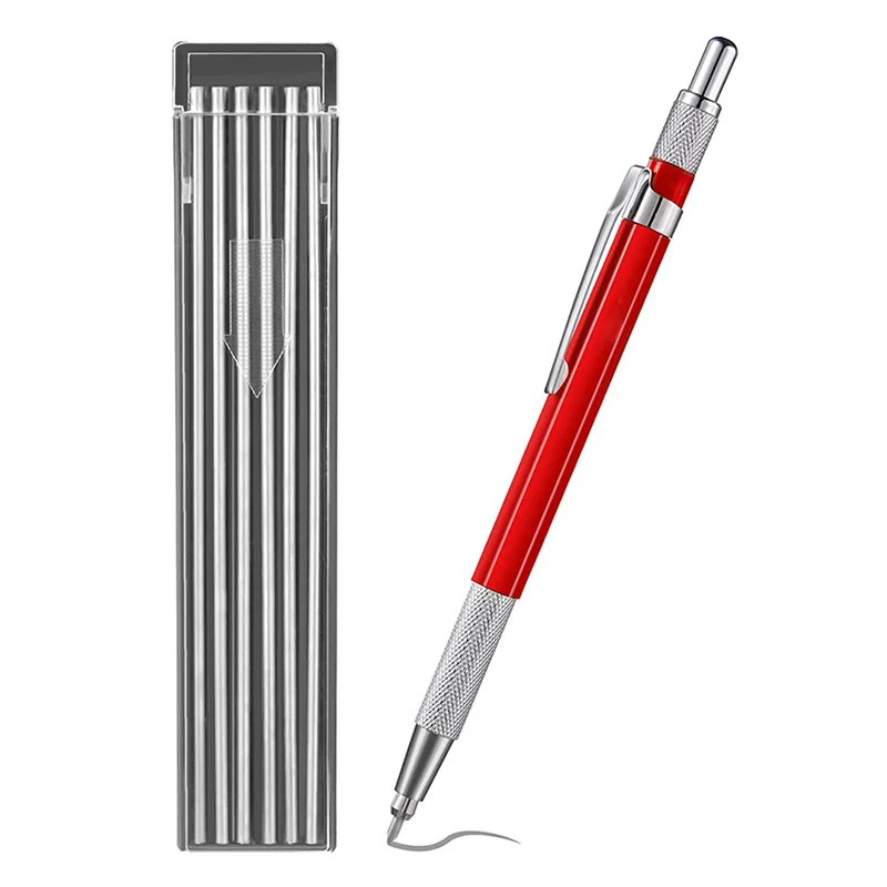 4X Welders Pencil With 48PCS Silver Streak Refills, Metal Marker Mechanical Welding Pencil Pipefitters, Fabrication, Red
4X Welders Pencil With 48PCS Silver Streak Refills, Metal Marker Mechanical Welding Pencil Pipefitters, Fabrication, Red