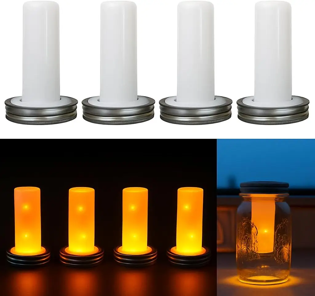 4PCS Solar LED Mason Jar Lit Light Torch Flame Warm LED Garden Outdoor Solar Bottle Lamp Candle Lantern Christmas Decoration
4PCS Solar LED Mason Jar Lit Light Torch Flame Warm LED Garden Outdoor Solar Bottle Lamp Candle Lantern Christmas Decoration