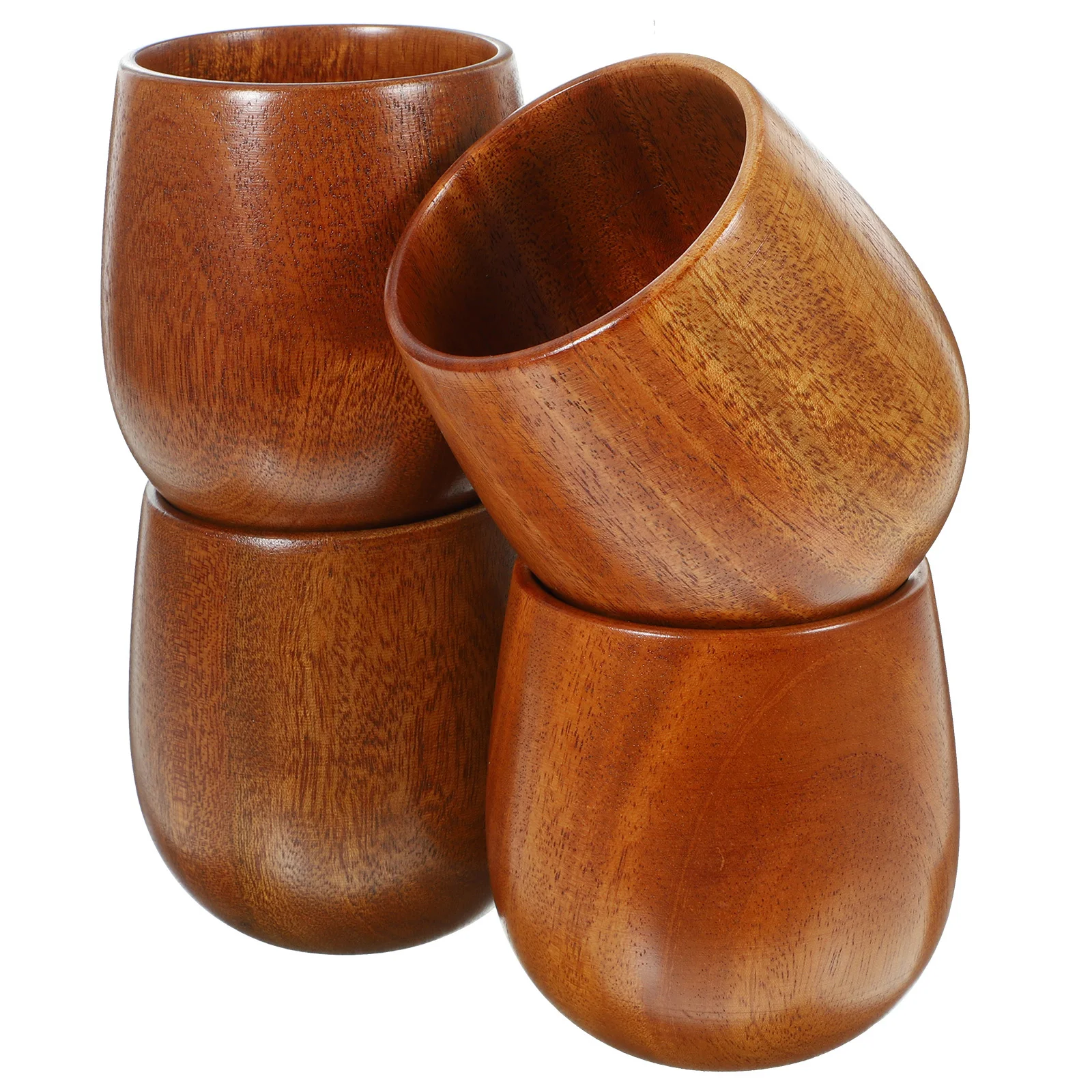 4Pcs Wooden Tea Cup Anti-Scald Multipurpose Water Mug Household Coffee Drinking Cup Smooth Surface Solid Wood Design
4Pcs Wooden Tea Cup Anti-Scald Multipurpose Water Mug Household Coffee Drinking Cup Smooth Surface Solid Wood Design