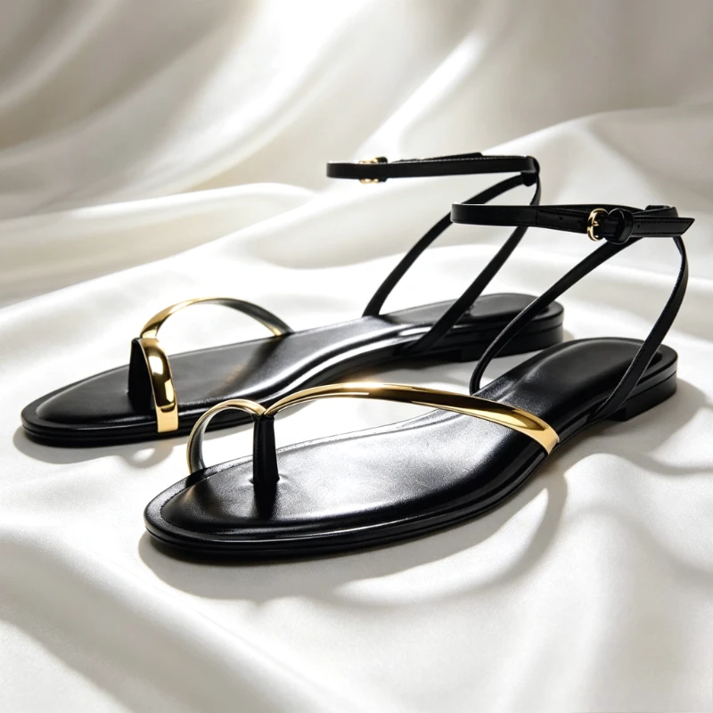 Comfort Designer Clip Toe Flat Sandals Women Narrow Band Ankle Buckle Design Flip Flops Female Summer Vacation Casual Beach Shoe
Comfort Designer Clip Toe Flat Sandals Women Narrow Band Ankle Buckle Design Flip Flops Female Summer Vacation Casual Beach Shoe
