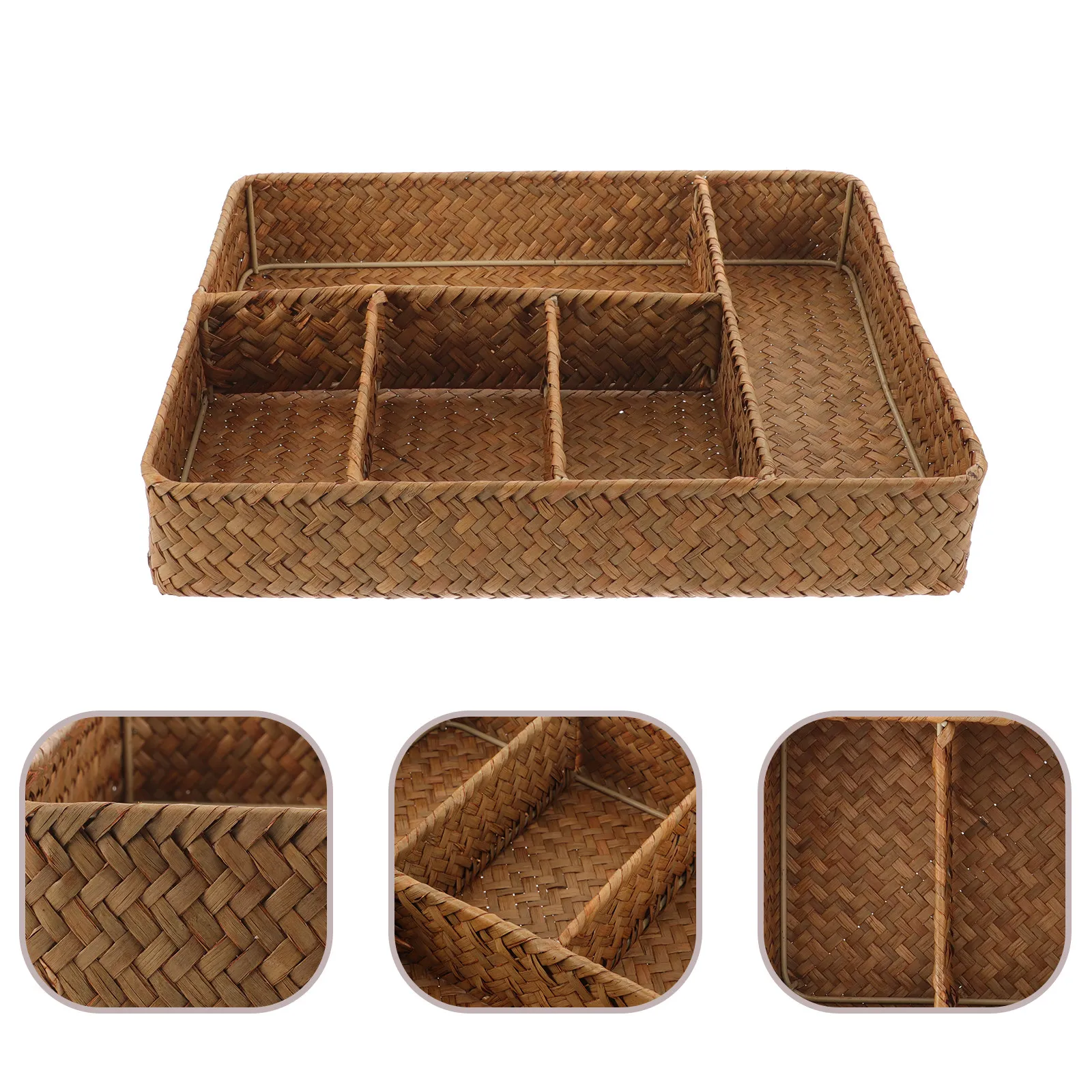 Плетеная корзина-органайзер с 5 отделениями для кухни, ванной, рабочего стола, книжной полки, журнального столика, в деревенском стиле
Плетеная корзина-органайзер с 5 отделениями для кухни, ванной, рабочего стола, книжной полки, журнального столика, в деревенском стиле