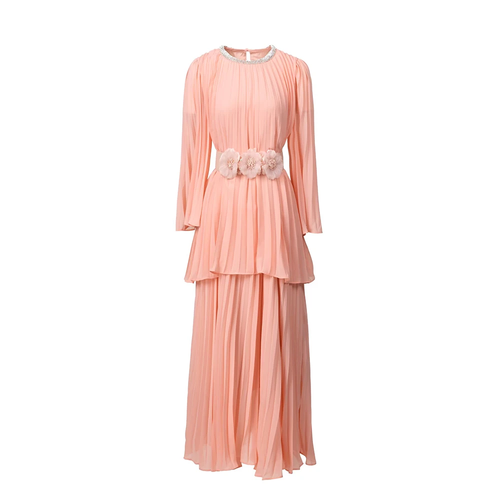 Meyyithun Women's Dress Fashion Fake Two Chiffon Pleated 3/ Sleeve Loose Dress Holiday Dress With a Flower Belt 250508MX01
Meyyithun Women's Dress Fashion Fake Two Chiffon Pleated 3/ Sleeve Loose Dress Holiday Dress With a Flower Belt 250508MX01