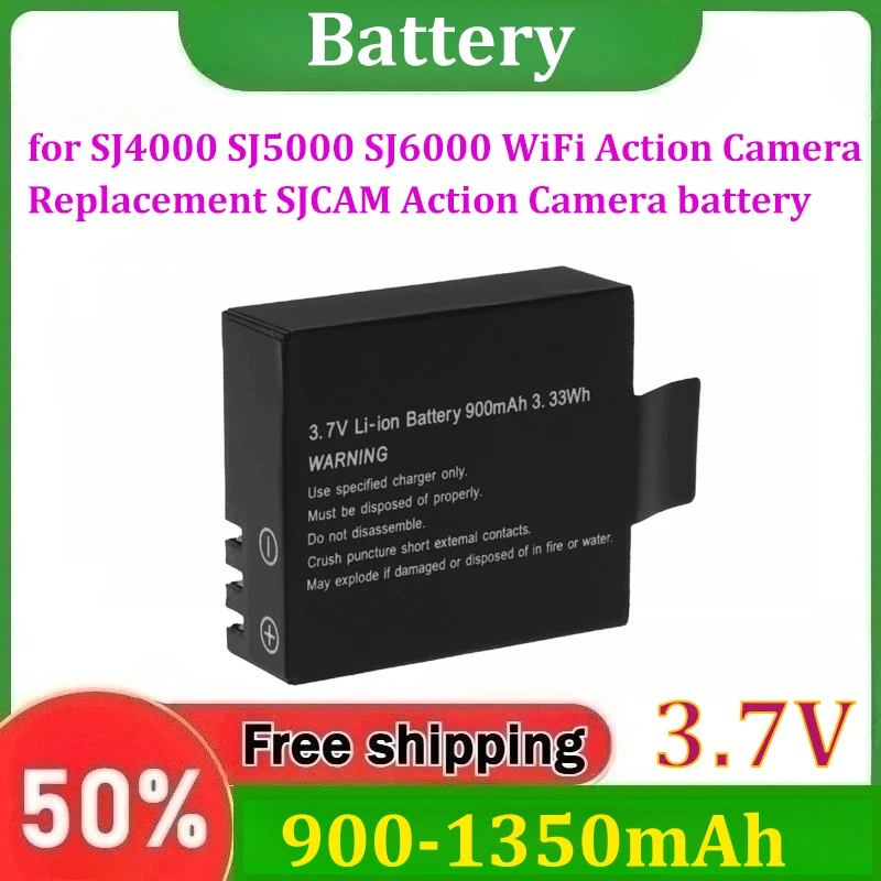 3.7V 900-1350mAh Rechargeable Li-ion Battery for SJ4000 SJ5000 SJ6000 WiFi Action Camera Replacement SJCAM Action Camera battery
3.7V 900-1350mAh Rechargeable Li-ion Battery for SJ4000 SJ5000 SJ6000 WiFi Action Camera Replacement SJCAM Action Camera battery