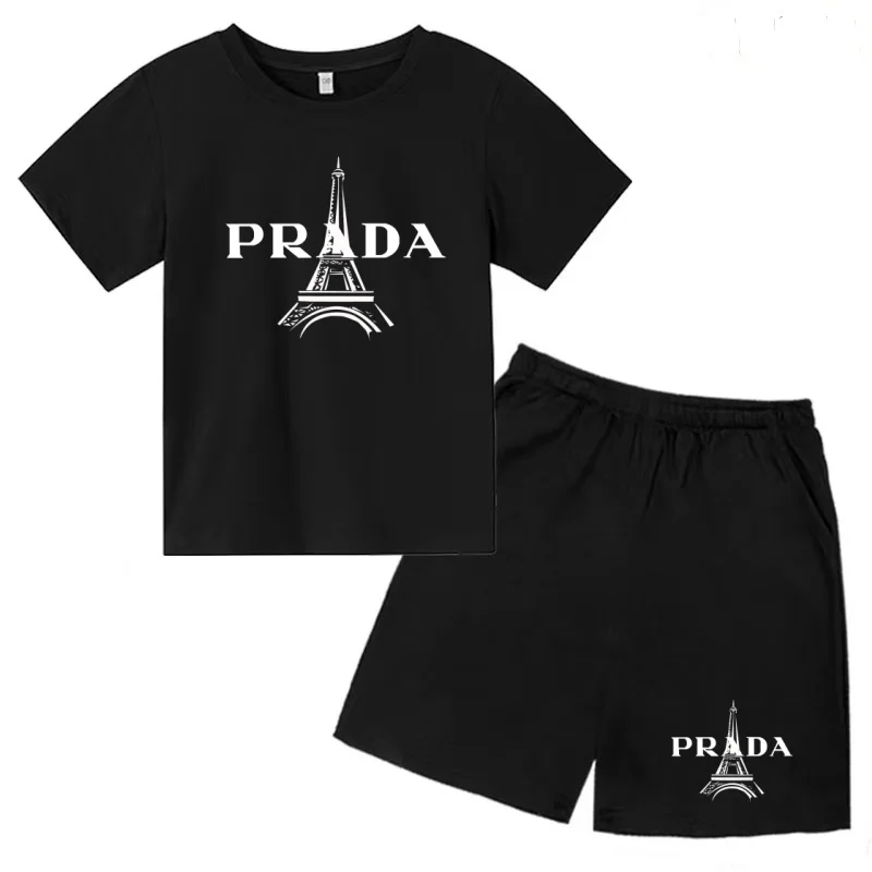 Children Tower Letters T-shirt Summer Two-piece Clothes Short-Sleeved Top+Shorts Boy Girl 3-12Yrs Casual Sports Jogging Coat Set
Children Tower Letters T-shirt Summer Two-piece Clothes Short-Sleeved Top+Shorts Boy Girl 3-12Yrs Casual Sports Jogging Coat Set