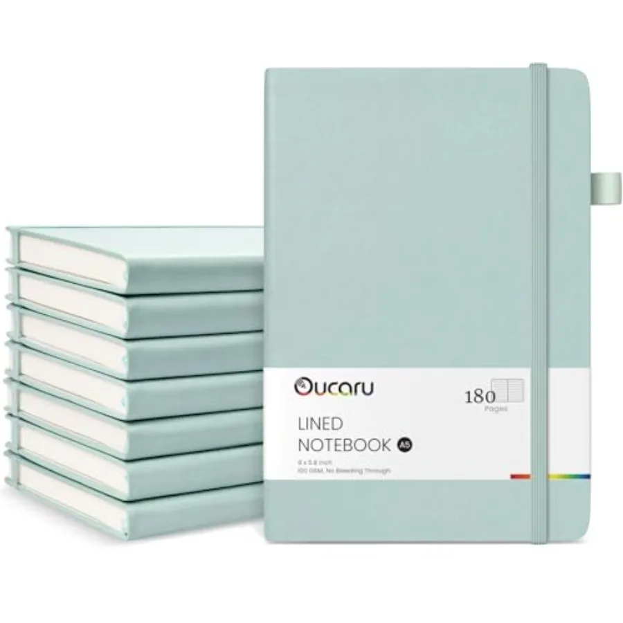 Lined Journal Notebook, 8 Pack, 180 Pages, A5 Journals for Writing, 100 GSM Thick Paper, Small Notebooks Daily Journal for Wome
Lined Journal Notebook, 8 Pack, 180 Pages, A5 Journals for Writing, 100 GSM Thick Paper, Small Notebooks Daily Journal for Wome