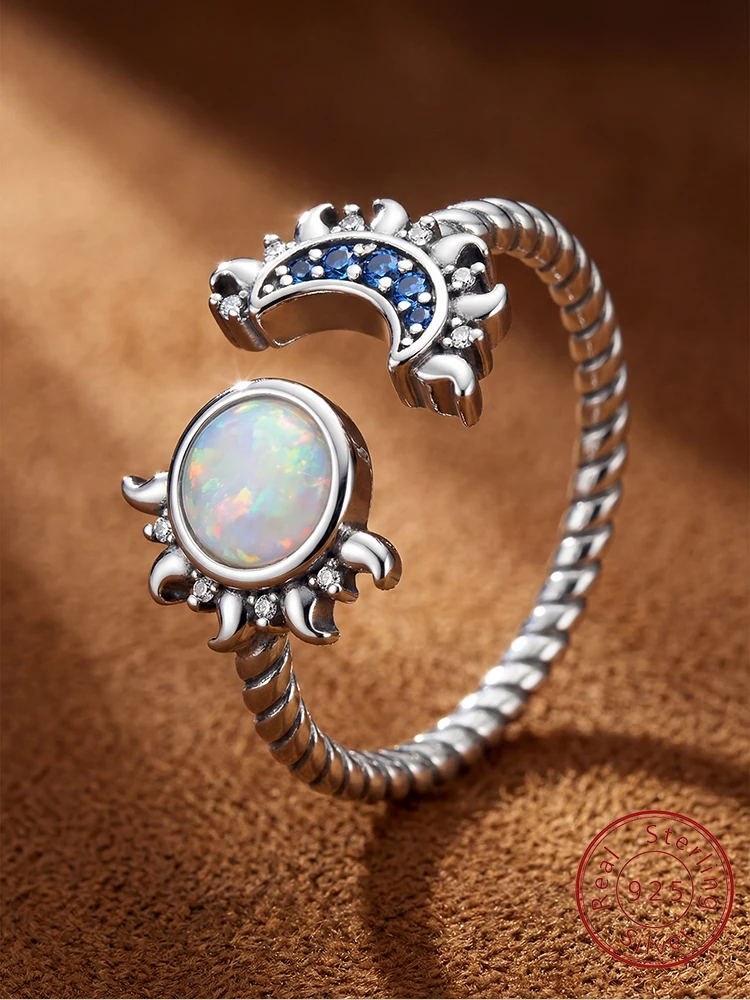 Модное регулируемое кольцо из стерлингового серебра 925 пробы с изображением солнца и луны для женщин, для вечеринок, помолвок, юбилеев, повседневной носки, высококачественные ювелирные изделия
Модное регулируемое кольцо из стерлингового серебра 925 пробы с изображением солнца и луны для женщин, для вечеринок, помолвок, юбилеев, повседневной носки, высококачественные ювелирные изделия