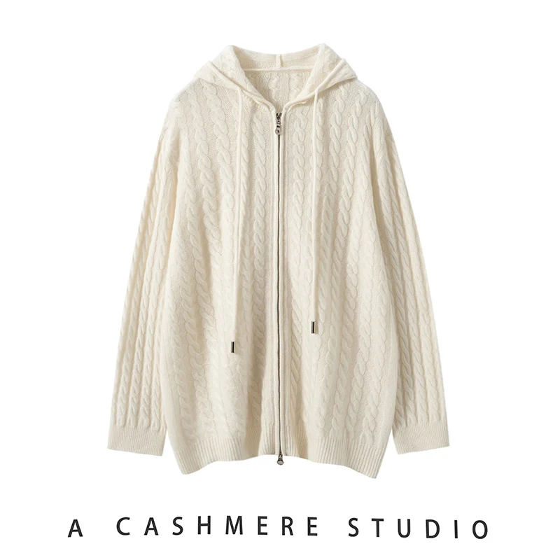 Choice 100% Cashmere Sweater Women Autumn Winter Cardigan Zipper Casual Long Sleeve Coat Knitwear High Quality Hoodie Clothes
Choice 100% Cashmere Sweater Women Autumn Winter Cardigan Zipper Casual Long Sleeve Coat Knitwear High Quality Hoodie Clothes