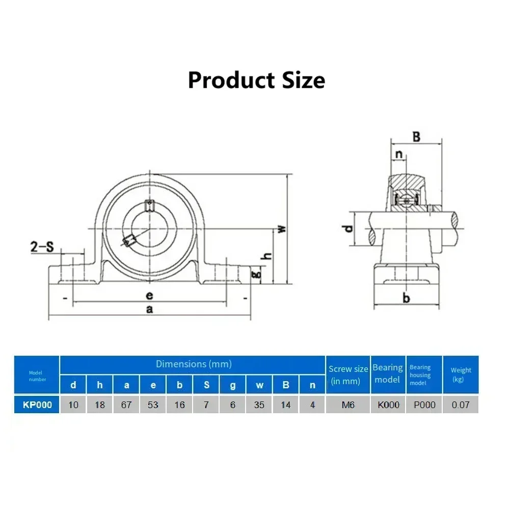 Set Of 4 KP000 Block Bearings Mounted Pillow Zinc Alloy Bore Ball Shaft Spherical Roller For Heavy Machinery Industrial Use
Set Of 4 KP000 Block Bearings Mounted Pillow Zinc Alloy Bore Ball Shaft Spherical Roller For Heavy Machinery Industrial Use