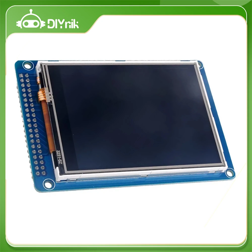ILI9341 3.2 inch TFT LCD Display Screen Module Resistive Touch Panel 320x240 PCB Adapter Blue SSD1289 SD Card Slot 65K Colors
ILI9341 3.2 inch TFT LCD Display Screen Module Resistive Touch Panel 320x240 PCB Adapter Blue SSD1289 SD Card Slot 65K Colors
