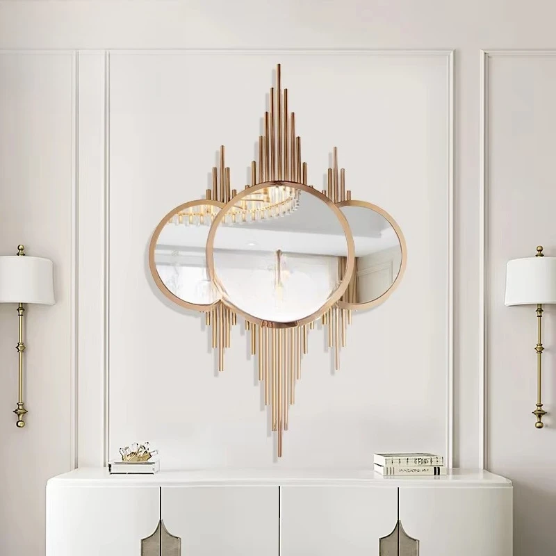 Modern luxury gold round wall mirror with stainless steel frame, suitable for wedding and bar mitzvah home decoration
Modern luxury gold round wall mirror with stainless steel frame, suitable for wedding and bar mitzvah home decoration