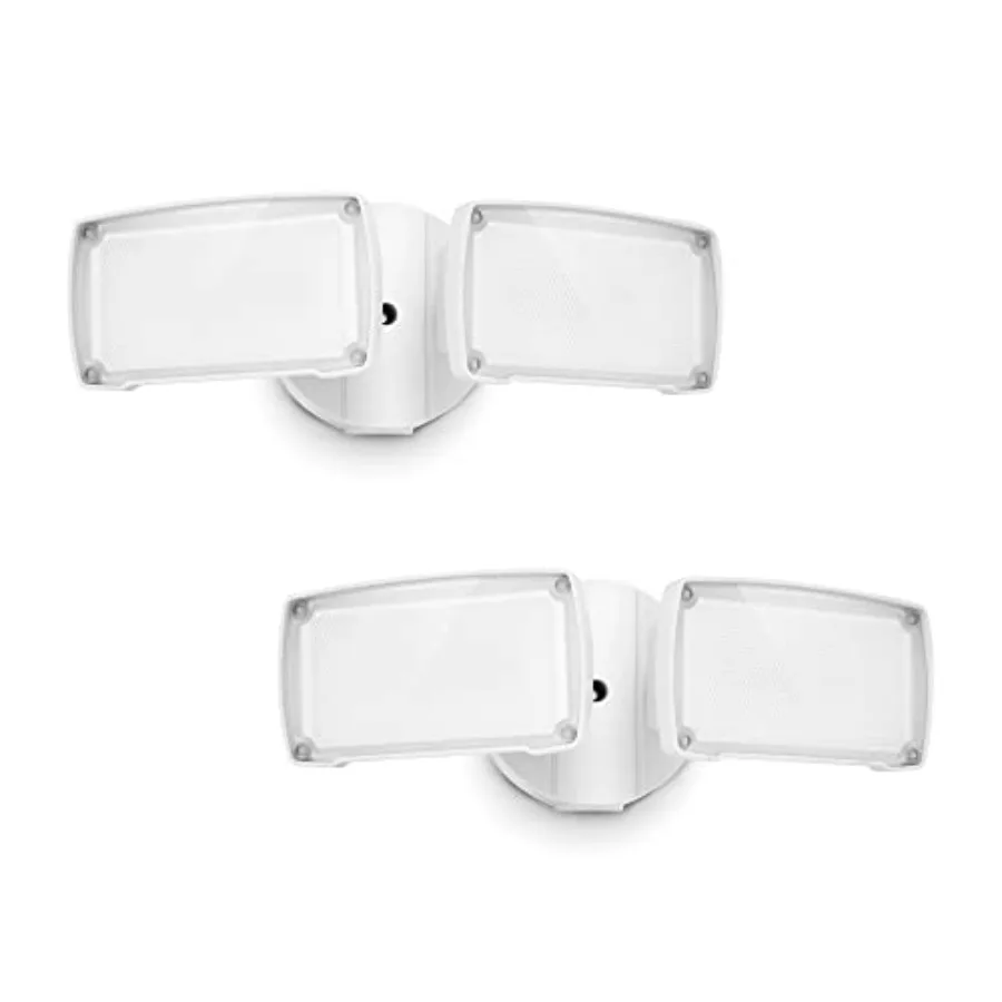 2-Pack 19W Dusk to Dawn LED Security Light Outdoor, 2 Adjustable Head, 2000LM, 5000K, IP65 Waterproof, Super Bright Flood Light
2-Pack 19W Dusk to Dawn LED Security Light Outdoor, 2 Adjustable Head, 2000LM, 5000K, IP65 Waterproof, Super Bright Flood Light
