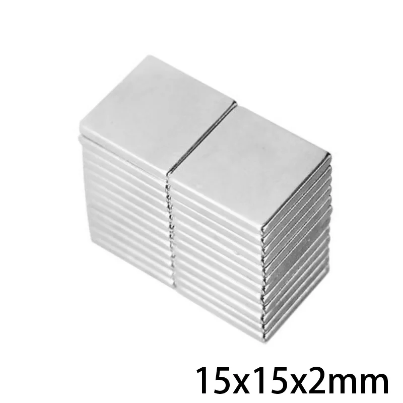 10~100pcs 15x15x2 mm Rare Earth Neodymium Magnets 15*15*2 mm Super Powerful Strong Magnetic Magnets 15x15x2mm Block Magnet
10~100pcs 15x15x2 mm Rare Earth Neodymium Magnets 15*15*2 mm Super Powerful Strong Magnetic Magnets 15x15x2mm Block Magnet