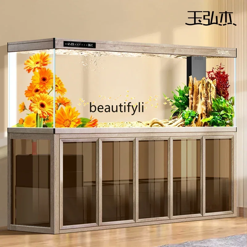 Fish tank aquarium industrial wind living room bottom filter ecological water-free intelligent arowana tank
Fish tank aquarium industrial wind living room bottom filter ecological water-free intelligent arowana tank
