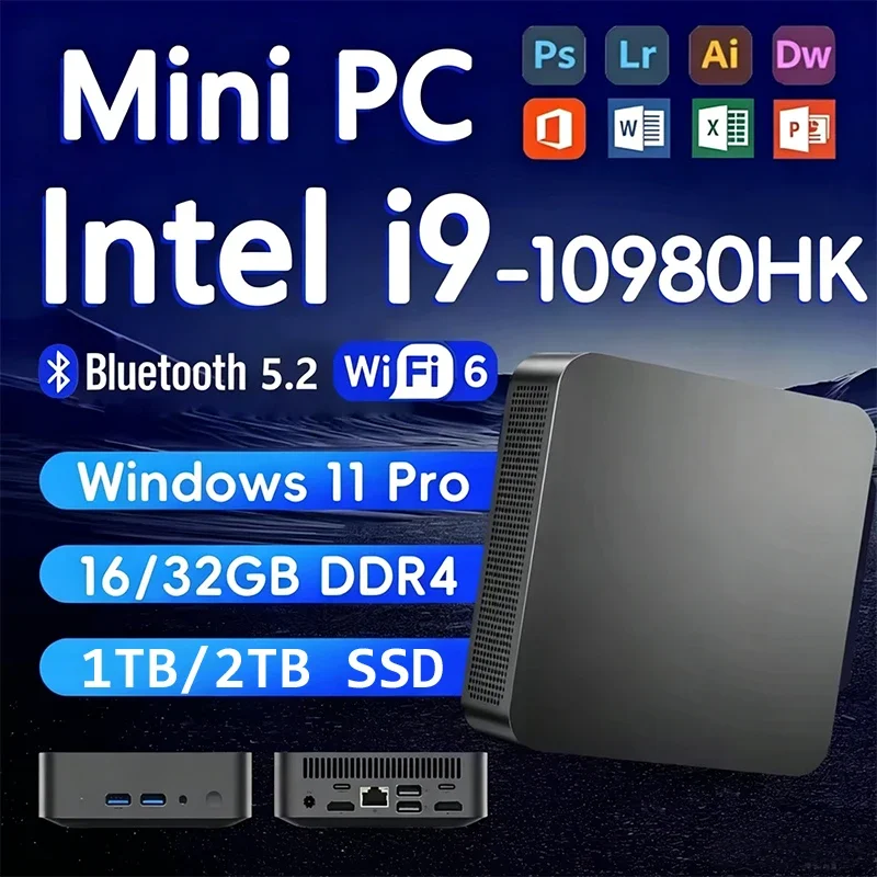 i9-10980HK Mini Gaming Laptop Win11 Pro 32GB RAM Large SSD 4K Display WiFi6 BT5.2 Home & Office Use Notebook
i9-10980HK Mini Gaming Laptop Win11 Pro 32GB RAM Large SSD 4K Display WiFi6 BT5.2 Home & Office Use Notebook