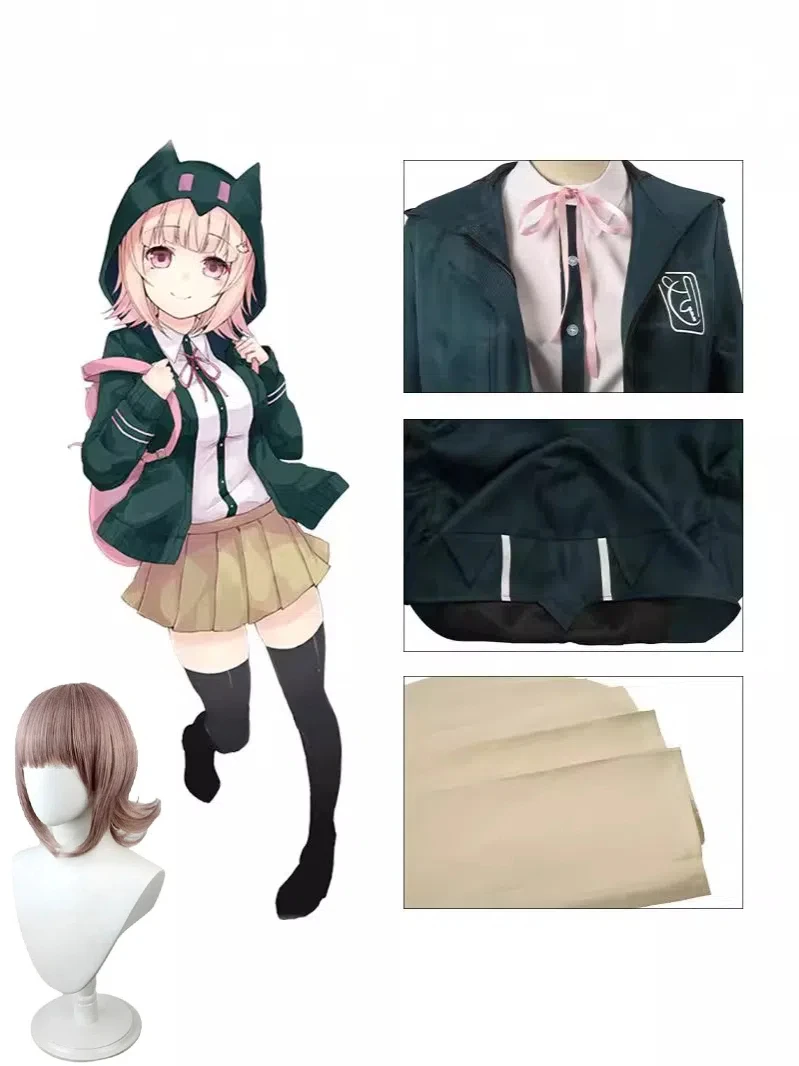 Anime Shot on Breaking 2 Characters Seven Seas Chiqiu Cos Suit Green Hooded Cosplay Costume Jk Uniform Wig for Adult
Anime Shot on Breaking 2 Characters Seven Seas Chiqiu Cos Suit Green Hooded Cosplay Costume Jk Uniform Wig for Adult