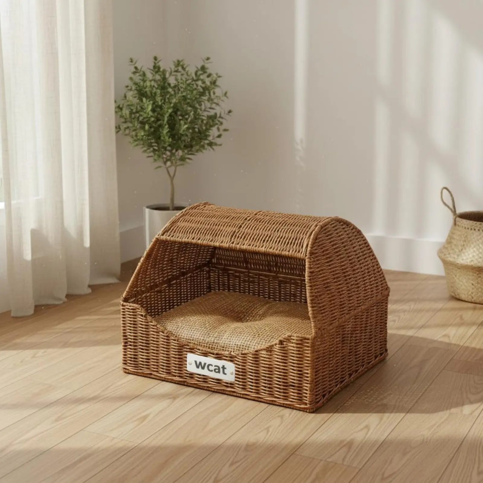 Rattan Feline Nest Cooling Drawer Design Feline Bed Wicker Pet Bed Easy to Clean
Rattan Feline Nest Cooling Drawer Design Feline Bed Wicker Pet Bed Easy to Clean