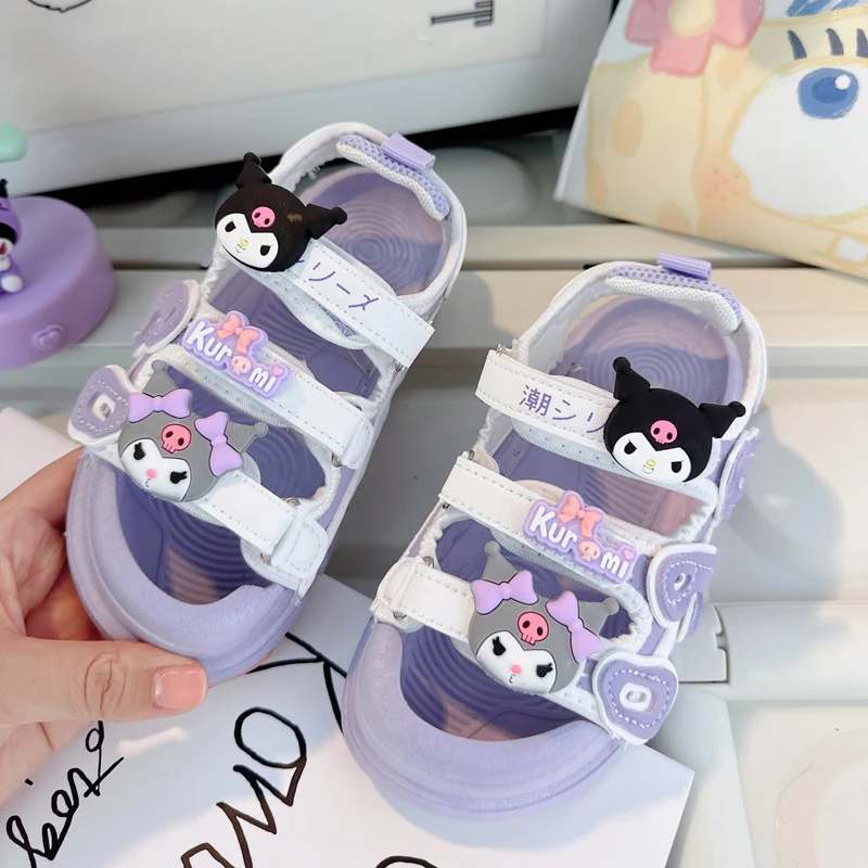 Сандалии Sanrio Kawaii Kuromi для девочек, спортивные сандалии в стиле аниме Cinnamoroll, милые модные изысканные летние детские пляжные туфли
Сандалии Sanrio Kawaii Kuromi для девочек, спортивные сандалии в стиле аниме Cinnamoroll, милые модные изысканные летние детские пляжные туфли