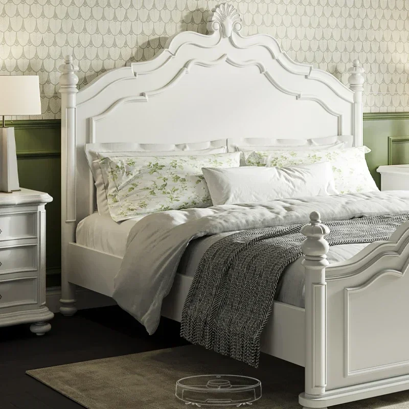 #Beauty Elegant Double Bed French Style Light Luxury Bed Princess Comferter Service Funky Platform Cama De Casal Hotel Furniture
#Beauty Elegant Double Bed French Style Light Luxury Bed Princess Comferter Service Funky Platform Cama De Casal Hotel Furniture