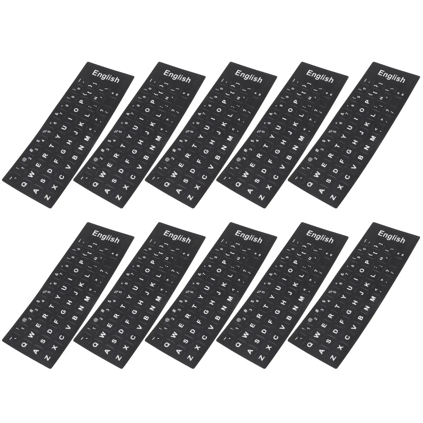 10 Sheets Keyboard Stickers Update for Letters Replacement English Typing Pvc Computer
10 Sheets Keyboard Stickers Update for Letters Replacement English Typing Pvc Computer