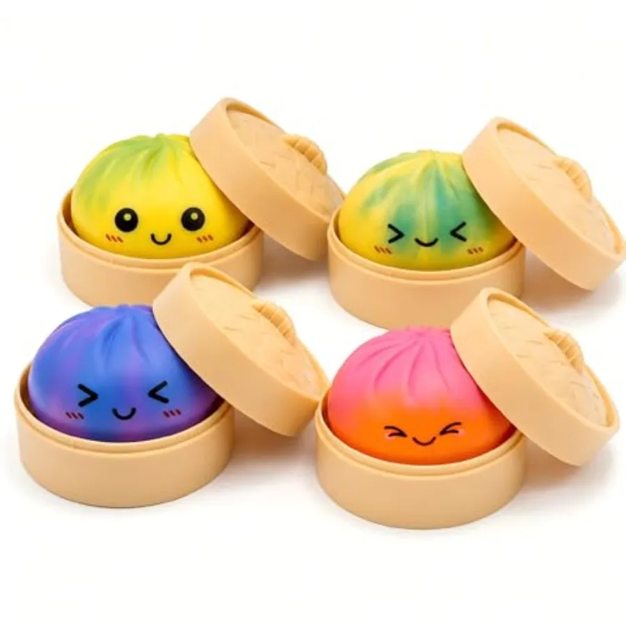 Quality Assurance 4 PCS Mystery Tie Dye Dumpling Squishies with Steamer Box, Soft Stretchy Bao Bun Stress Relief Balls, Sensory
Quality Assurance 4 PCS Mystery Tie Dye Dumpling Squishies with Steamer Box, Soft Stretchy Bao Bun Stress Relief Balls, Sensory