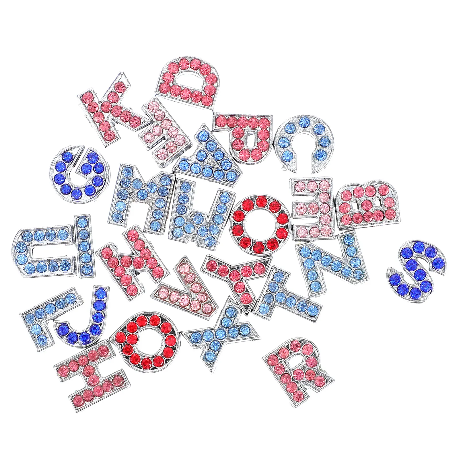26 Pcs Alphabet Rhinestone Beads Charm Necklace Bracelet Jewelry Making Alloy Letters DIY Accessories Letter Shape Design
26 Pcs Alphabet Rhinestone Beads Charm Necklace Bracelet Jewelry Making Alloy Letters DIY Accessories Letter Shape Design