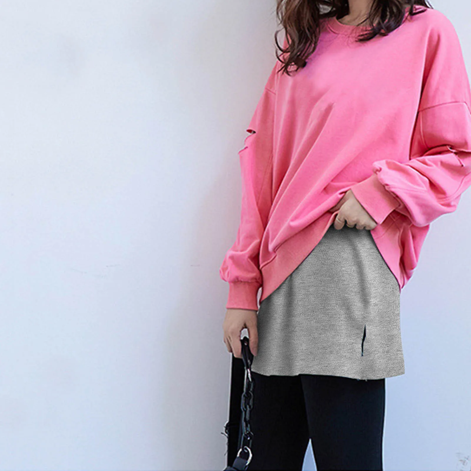 Women's Bottom Skirt Versatile Seasonal Short Skirt Solid Color High Waist Casual Half Body Skirts Fashion Underneath For Women
Women's Bottom Skirt Versatile Seasonal Short Skirt Solid Color High Waist Casual Half Body Skirts Fashion Underneath For Women