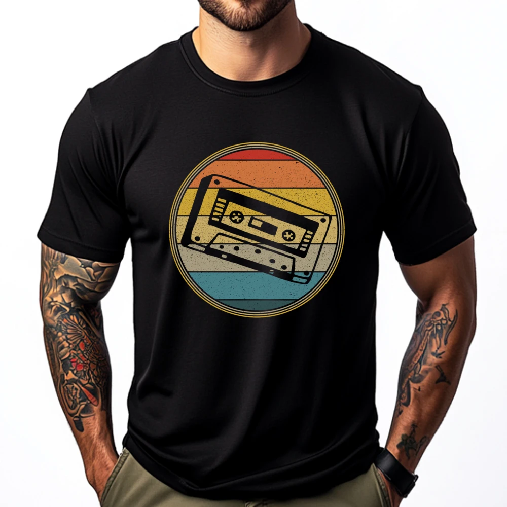 Retro Mixtape Sunset Cassette Red And Black Graphic T Shirt Luxury Designer Korean Mens Shirts Graphic Tee
Retro Mixtape Sunset Cassette Red And Black Graphic T Shirt Luxury Designer Korean Mens Shirts Graphic Tee