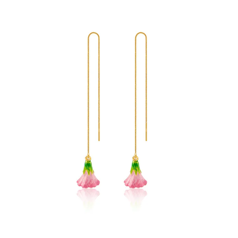 Internet Celebrity Simple Long 3D Lily of the Valley Earring for Women Fresh Versatile Temperament Earrings Ins Tassel Ear Cable
Internet Celebrity Simple Long 3D Lily of the Valley Earring for Women Fresh Versatile Temperament Earrings Ins Tassel Ear Cable