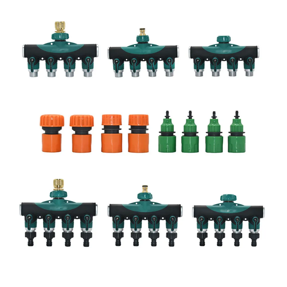 4-Way Garden Hose Splitter 3/4 Inch Thread Garden Tap Connector Coupler Drip Irrigation System 1/4 1/2 3/4 Hose
4-Way Garden Hose Splitter 3/4 Inch Thread Garden Tap Connector Coupler Drip Irrigation System 1/4 1/2 3/4 Hose