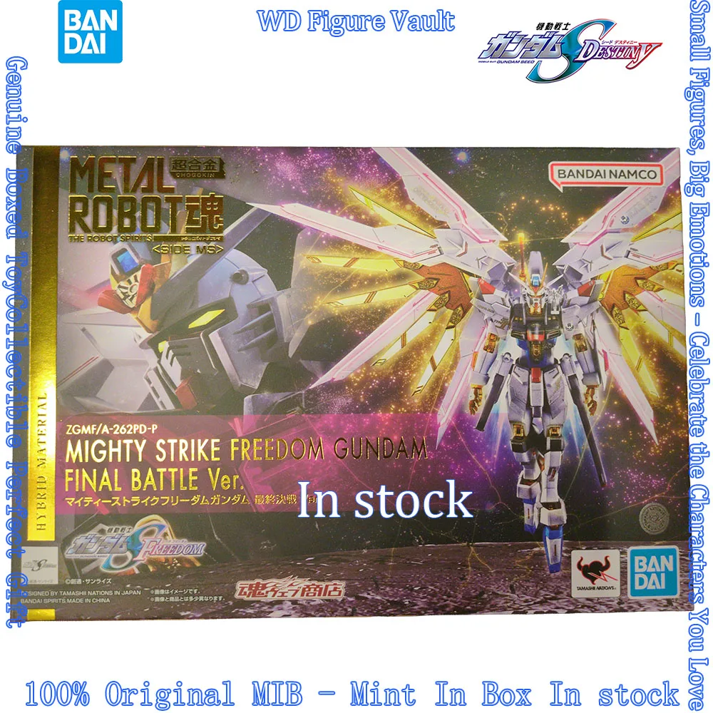 In stock Bandai METAL ROBOT Spirits SIDE MS Mighty Strike Freedom Gundam Final Battle Ver.Figures Model Genuine Boxed Toy Gift
In stock Bandai METAL ROBOT Spirits SIDE MS Mighty Strike Freedom Gundam Final Battle Ver.Figures Model Genuine Boxed Toy Gift