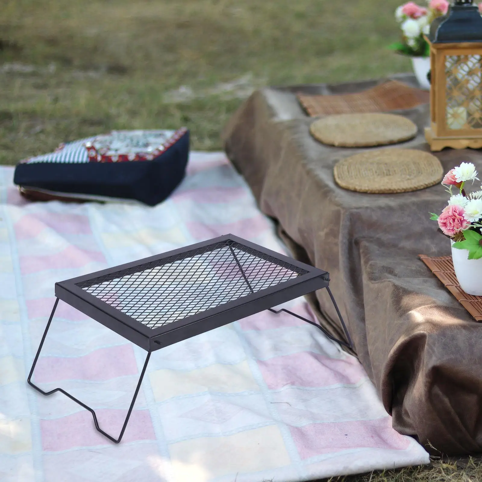 Heavy Duty Folding Campfire Grill Metal Mesh Bbq Table Foldable and Portable for Camping Cooking Outdoors
Heavy Duty Folding Campfire Grill Metal Mesh Bbq Table Foldable and Portable for Camping Cooking Outdoors