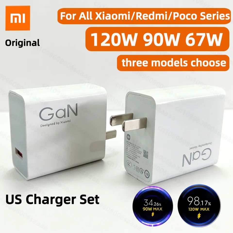 Оригинальное зарядное устройство XIAOMI 120W 90W 67W с быстрой зарядкой Turbo, адаптер для США, Mi 17 Pro Max 14T 15 Redmi Note 13 Poco F7 F8 Ultra M8
Оригинальное зарядное устройство XIAOMI 120W 90W 67W с быстрой зарядкой Turbo, адаптер для США, Mi 17 Pro Max 14T 15 Redmi Note 13 Poco F7 F8 Ultra M8